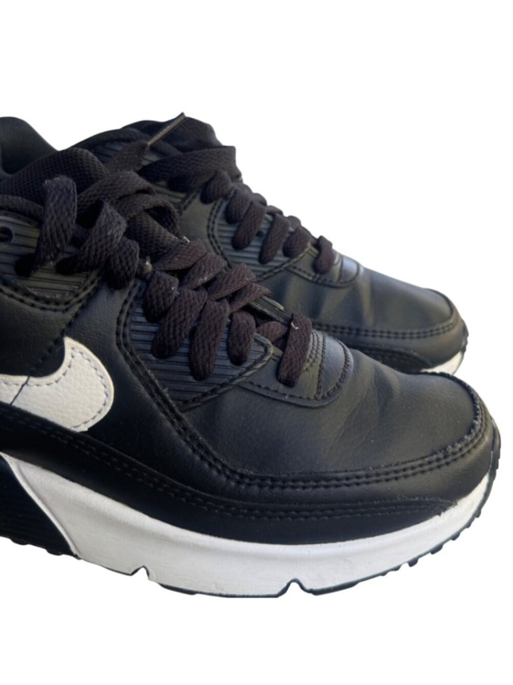Nike Air Max 90 LTR GS Black White CD6864-010 Youth Size 5.5Y Sneaker Shoes - Picture 7 of 14